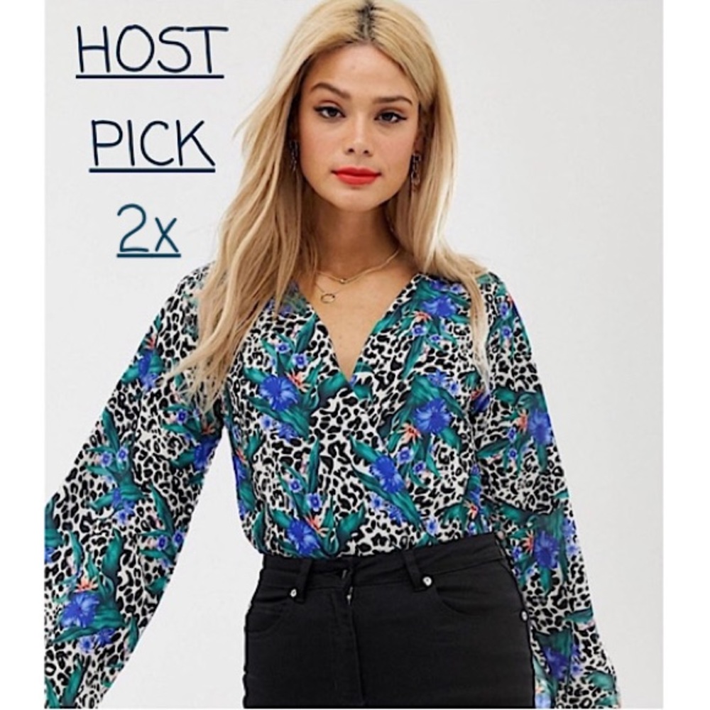 FRONT WRAP BLOUSE BODYSUIT